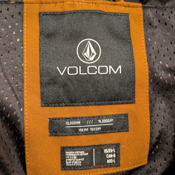 Volcom Swift ski/snowboard bib. Women's large. Brown. - Picture 3 of 7